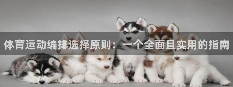 必一运动官网入口：体育运动编排选择原则：一个全面且实用的指南