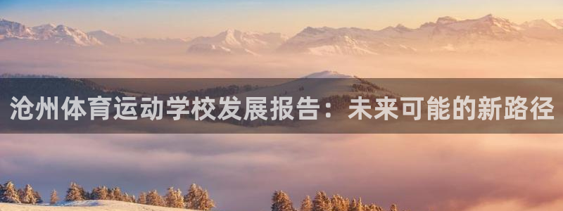 必一运动bsport体育：沧州体育运动学校发展报告：未来可能的新路径