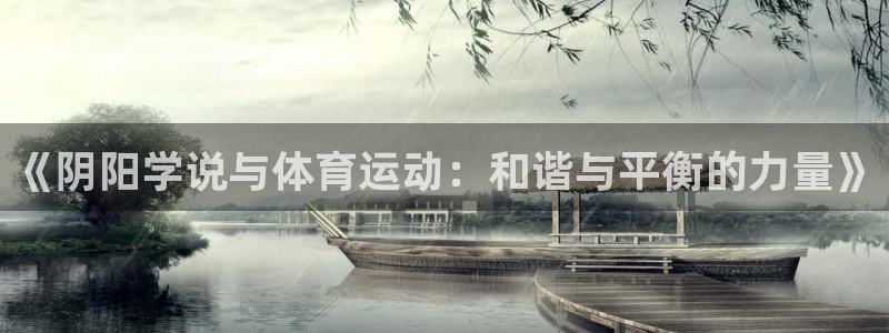 必一运动官网：《阴阳学说与体育运动：和谐与平衡的力量》